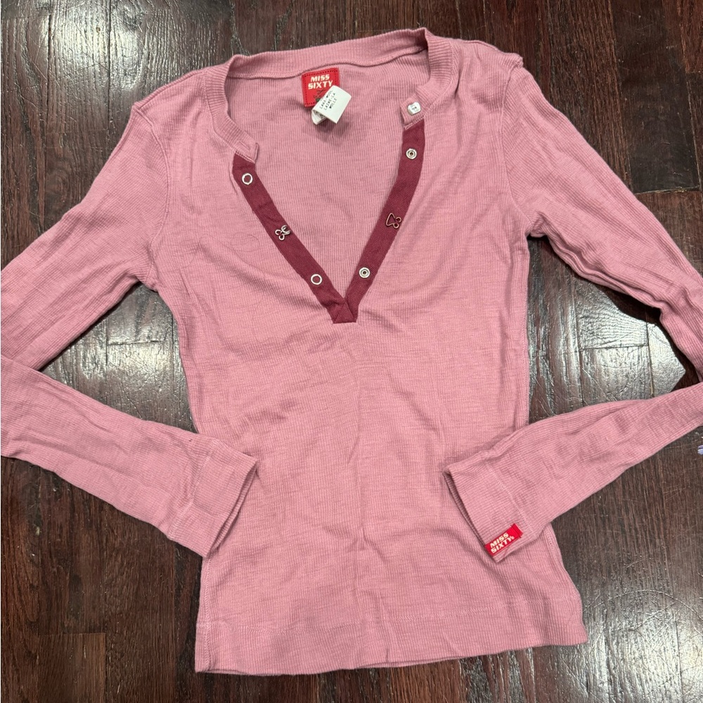 Pink Long Sleeve Top